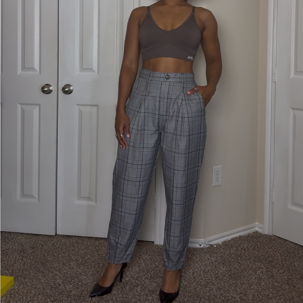 Wild Fable Gray Checkered Women's Pants
